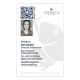 Carte de visite blanc, portrait, FR